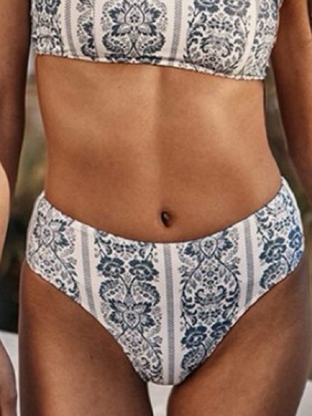 NWT summersalt The High Leg Mid Rise Bikini Bottom - Heirloom Floral